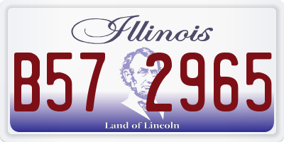 IL license plate B572965