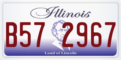 IL license plate B572967