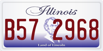 IL license plate B572968