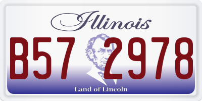 IL license plate B572978