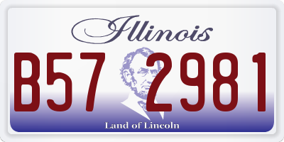 IL license plate B572981