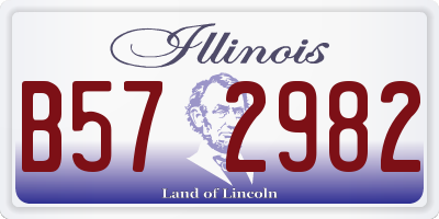 IL license plate B572982