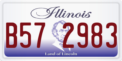 IL license plate B572983
