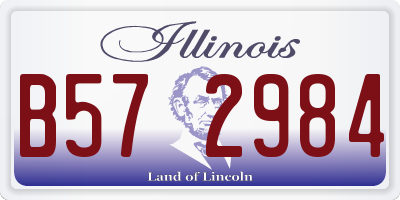 IL license plate B572984