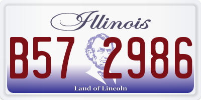 IL license plate B572986