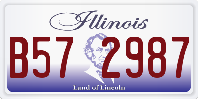 IL license plate B572987