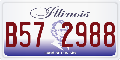 IL license plate B572988