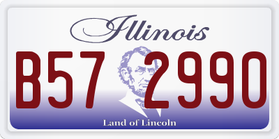 IL license plate B572990