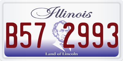 IL license plate B572993