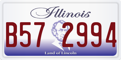 IL license plate B572994