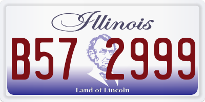 IL license plate B572999