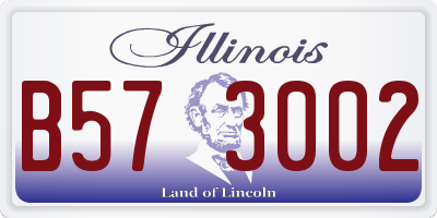 IL license plate B573002