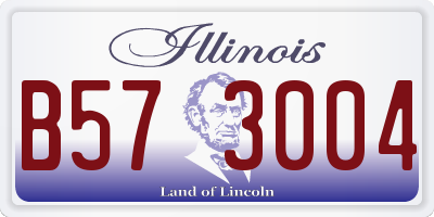 IL license plate B573004