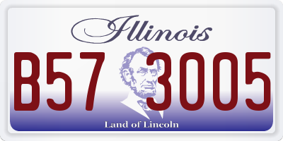IL license plate B573005