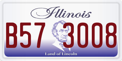 IL license plate B573008