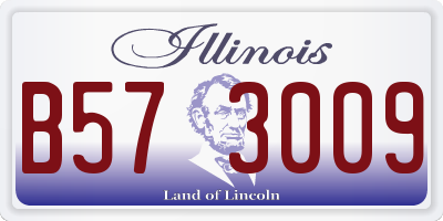 IL license plate B573009