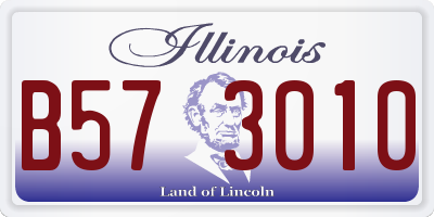 IL license plate B573010