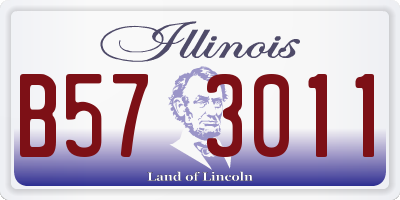 IL license plate B573011