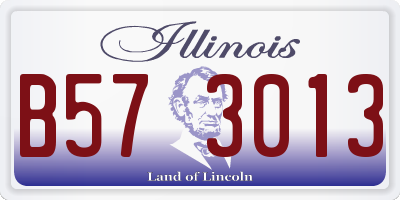 IL license plate B573013