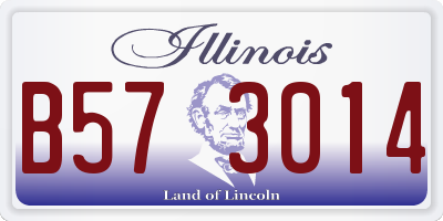 IL license plate B573014