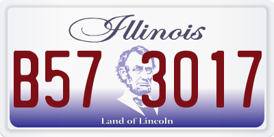 IL license plate B573017