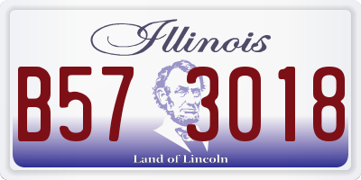IL license plate B573018