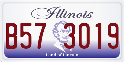 IL license plate B573019