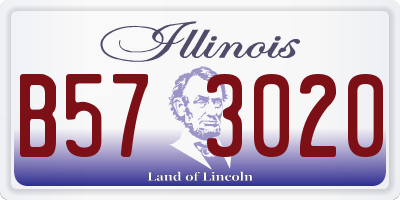 IL license plate B573020