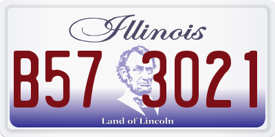 IL license plate B573021