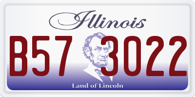 IL license plate B573022