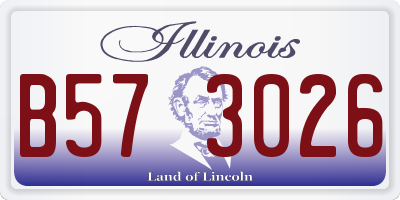 IL license plate B573026