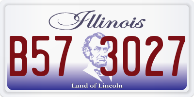 IL license plate B573027