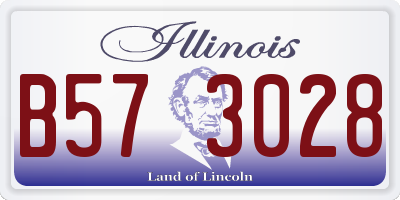 IL license plate B573028