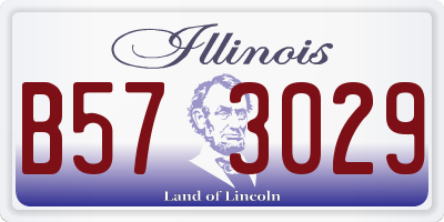 IL license plate B573029