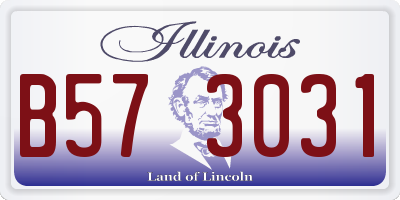 IL license plate B573031