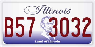 IL license plate B573032