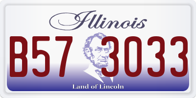 IL license plate B573033