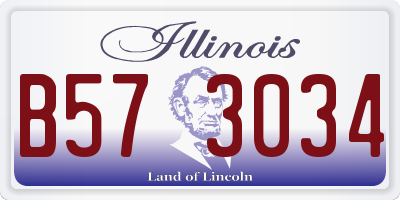 IL license plate B573034