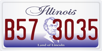 IL license plate B573035
