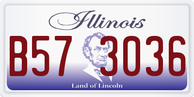 IL license plate B573036
