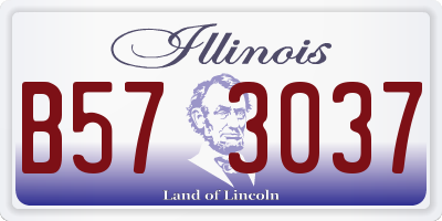 IL license plate B573037