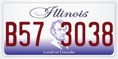 IL license plate B573038