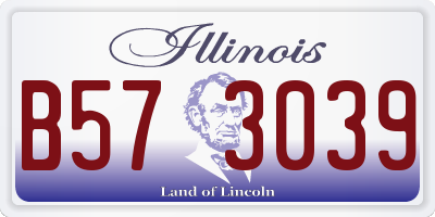 IL license plate B573039