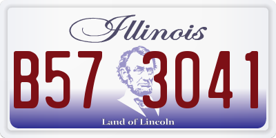 IL license plate B573041