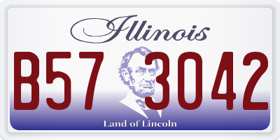 IL license plate B573042