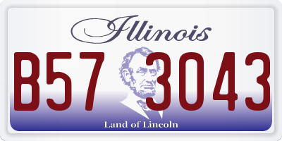IL license plate B573043