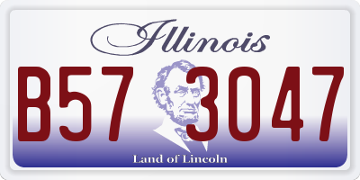 IL license plate B573047