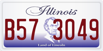 IL license plate B573049