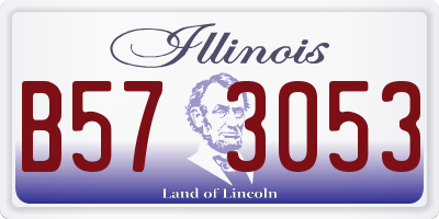 IL license plate B573053