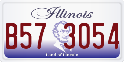 IL license plate B573054